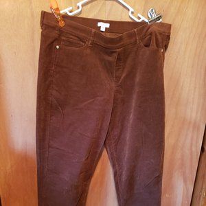 J Jill Brown Corduroy Pants